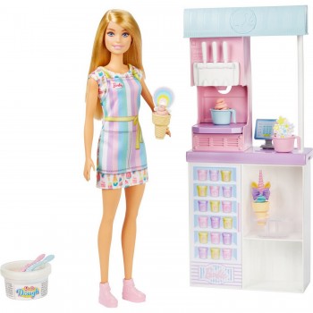 Набор Barbie Магазин мороженого HCN46
