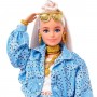 Кукла Barbie Экстра блондинка в джинсовом костюме HHN08